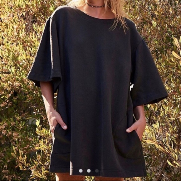 Free People Chloe Pullover Tunic Top L NEW - Picture 3 of 3